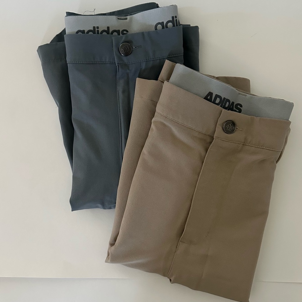Adidas Men’s Golf Shorts - Gray and Khaki
